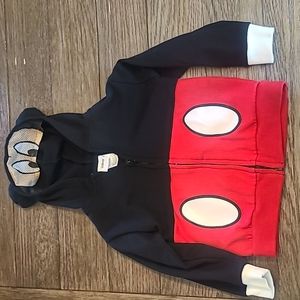 Mickey Mouse fleece hoodie with mesh mask